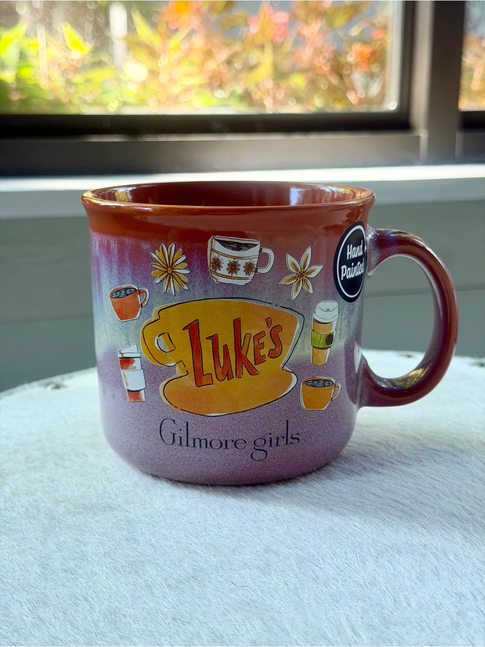 Silver Buffalo Gilmore Girls Camper Mug 20oz Luke’s Diner Orange Multi Fall Gift